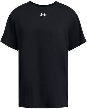 Under Armour Campus Oversized Short-Sleeve T-Shirt - Black