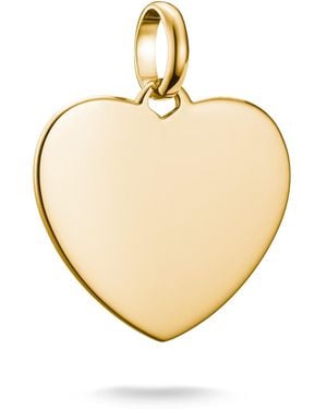 Thomas Sabo Charm Club Connect Charm-Anhänger Herz groß 18k Vergoldung Recyceltes 925 Silber CC1274-413-39 - Mettallic