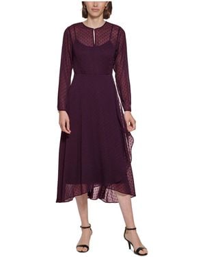 Tommy Hilfiger Midi Dress - Purple
