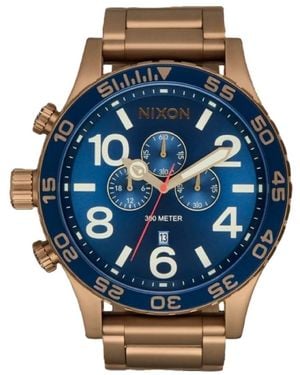 Nixon Analog Uhr mit Edelstahl Armband A1389-5301-00 - Blau