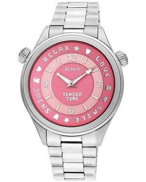 Tous Tender time Uhr analog Quarzwerk mit Edelstahl Armband 200350610 - Pink