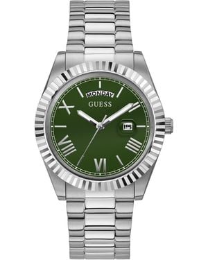 Guess Orologio da polso da uomo Connoisseur in acciaio inox - Verde