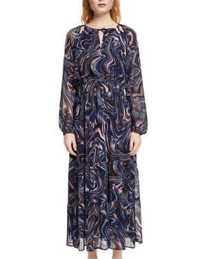 esprit collection maxikleid navy