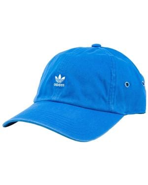 adidas Originals Mini Logo S Relaxed Strapback Hat Blue