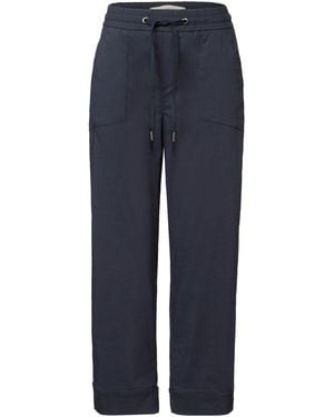 Street One 3716622 Casual Fit Hose mit Turn-Up - Blau