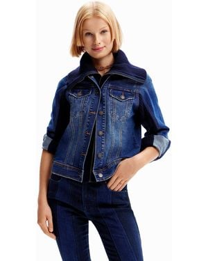 Desigual Jacket_cond Chaqueta para Mujer de Dumman - Azul