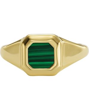 Fossil Ring Metall Malachit 56 Gold 32027825 - Grün