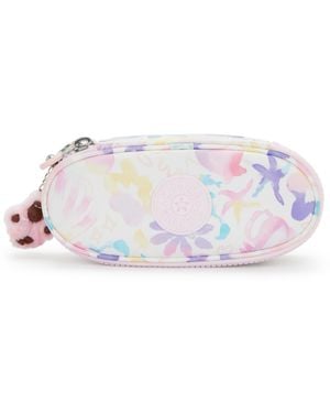 Kipling Duobox Bts Prt Medium Federmäppchen mit Reißverschluss - Pink