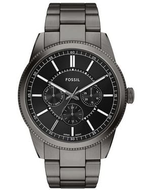 Fossil Orologio Analogico al Quarzo Uomo con Cinturino in Acciaio Inossidabile FS6136 - Nero