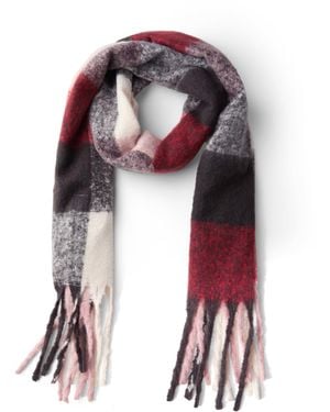 Street One Kuscheliger Madras Schal multicolor A - Weiß