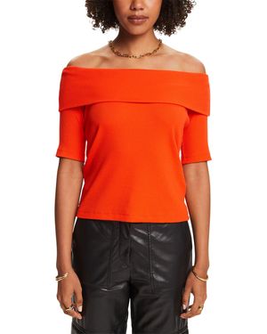 Esprit 034ee1k306 T-Shirt - Arancione