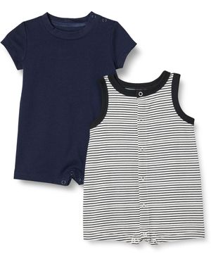 Amazon Essentials Set Tutina Senza iche Corte - Blu