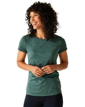 Regatta S Fingal Edition Marl T-shirt Base Layer Quick Dry Sports Top Spruce Green