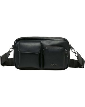 S.oliver Crossbody Bag Grey Black - Schwarz