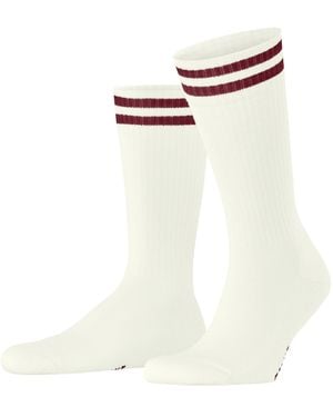 FALKE Lhasa Rib M So Wool Cashmere Plain Socks - White