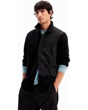 Desigual CAM_Asher Camiseta - Negro