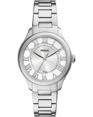 Fossil Orologio Analogico al Quarzo Donna con Cinturino in Acciaio Inossidabile ES5363 - Metallizzato