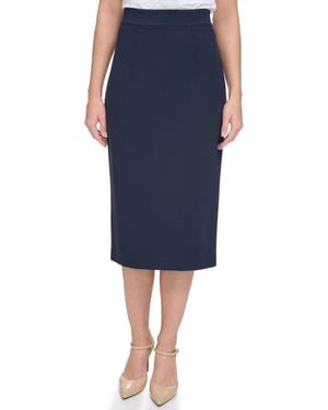 Tommy Hilfiger Line Skirt – Classic And Flattering Business Casual Outfits For - Blue