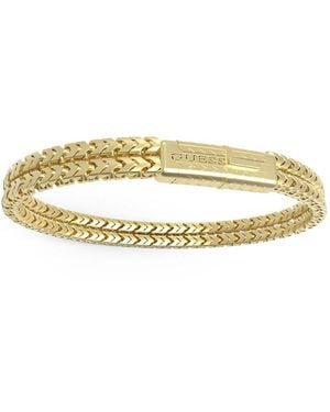 Guess Sailor Knot Men's Bracelet In Gold Steel - Metallic