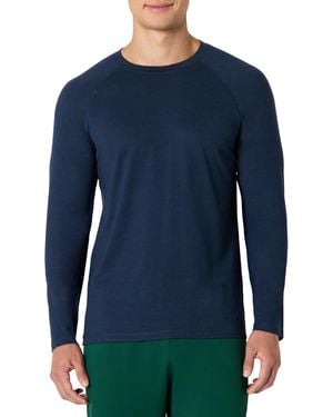 Amazon Essentials Camicia da Allenamento a iche Lunghe Supersoft ad Alte Prestazioni Uomo - Blu