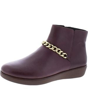Fitflop Pia Chain Ankle Boots - Purple