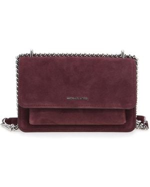 Michael Kors LG SHOULDER OXBLOOD - Morado