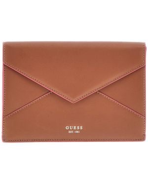 Guess Medium Envelope Cognac - Black