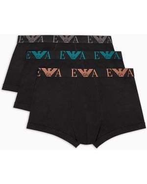 Emporio Armani 3-Pack Trunk Badehose - Schwarz