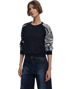 Desigual MAGLIA DONNA NERO - Bleu