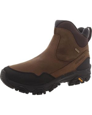 Merrell Coldpack 3 Thermo Tall Zip Waterproof Snow Boots Shoes - Brown