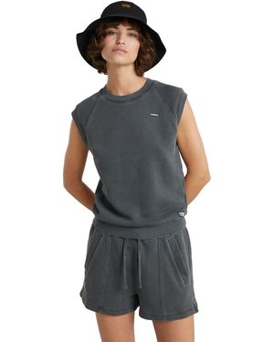 G-Star G-star Distressed Raglan Jumper - Grey