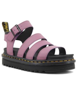 Dr. Martens Sandali piatti blu donna viola - Rosa