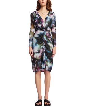 Esprit Bedrucktes Meshkleid - Blau