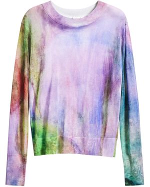 Desigual Maglione Fine Acquerello Donna - Viola