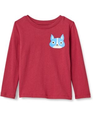 Amazon Essentials Camisetas ga Larga Niño - Rojo