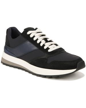 Vince S Edric Lace Up Runner Sneakers Black And Blue 9.5 M