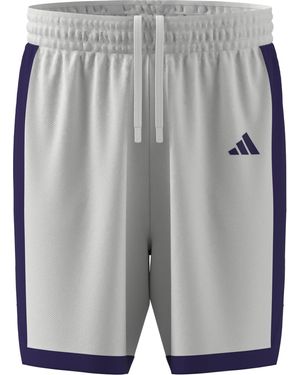 adidas Volwassen Pulse Speed Bball Shorts M - Grijs