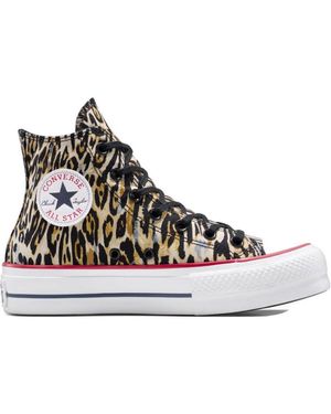 Converse Ctas Lift Hi Black/White/Red - Multicolore