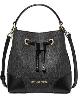 Michael Kors Mercer Small Crossbody Bucket Bag in Black Lyst UK