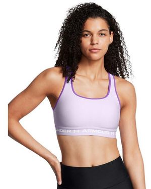 Under Armour Reggiseno sportivo da donna Crossback Mid Impact, - Nero