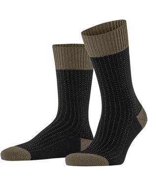 FALKE Expanded Shadow M SO Wolle Gemustert 1 Paar Socken - Schwarz