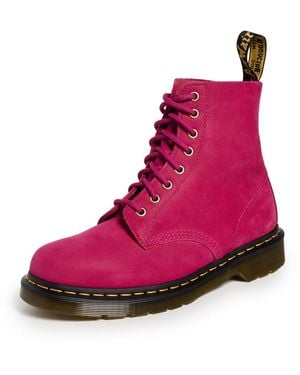Dr. Martens Stivali da combattimento unisex per adulti - Rosso