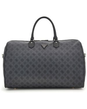 Guess Wilder Weekender Duffel Bag Black Logo - Noir