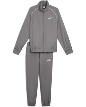 PUMA Trainingspak Met Geweven Biezen - Grijs