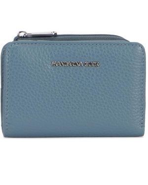 Mandarina Duck Mellow Leather Wallet - Blu