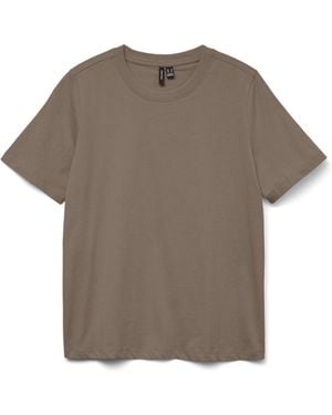 Vero Moda T-Shirt Vmpaulina SS-Maglietta Ga Jrs Noos - Grigio