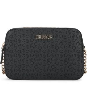 Guess Zakaria Crossbody Met Dubbele Rits - Zwart