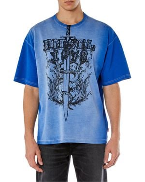 DIESEL _t-boxt-q1 Maglietta_shirt_blue_l