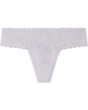 Women'secret Tanga Encaje - Morado
