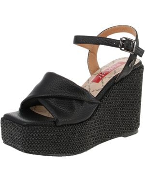 Replay Calf Wedge Sandal - Black